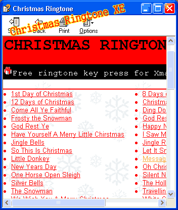 Christmas Ringtone XE Screenshot
